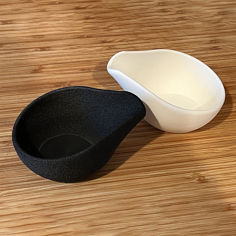 Coffee Tea Bean Leaf - 1個入りコーヒー豆計量カップ＆茶葉収納トレイ、コーヒー豆とリーフティー用の単回計量容器
