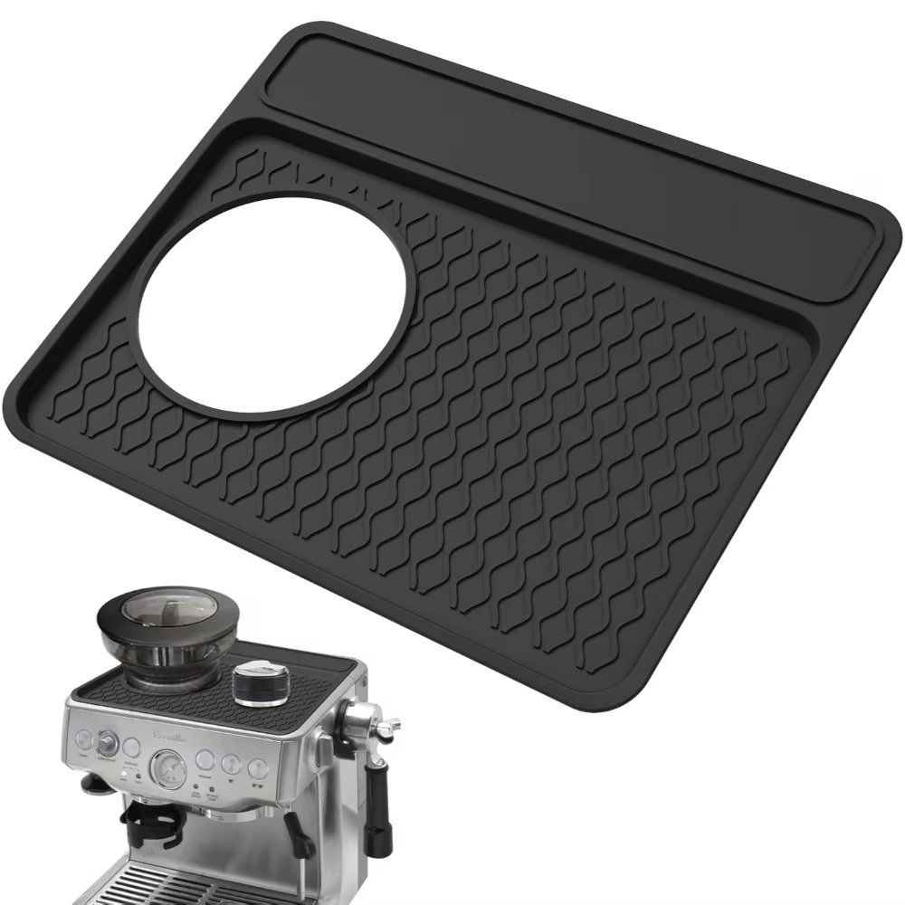 Breville Espresso Bes870 - 新しいシリコンコーヒーマット Breville 870/880 エスプレッソマシン用トップカバーマット 食品グレードシリコン滑り止めエスプレッソタンパーマット