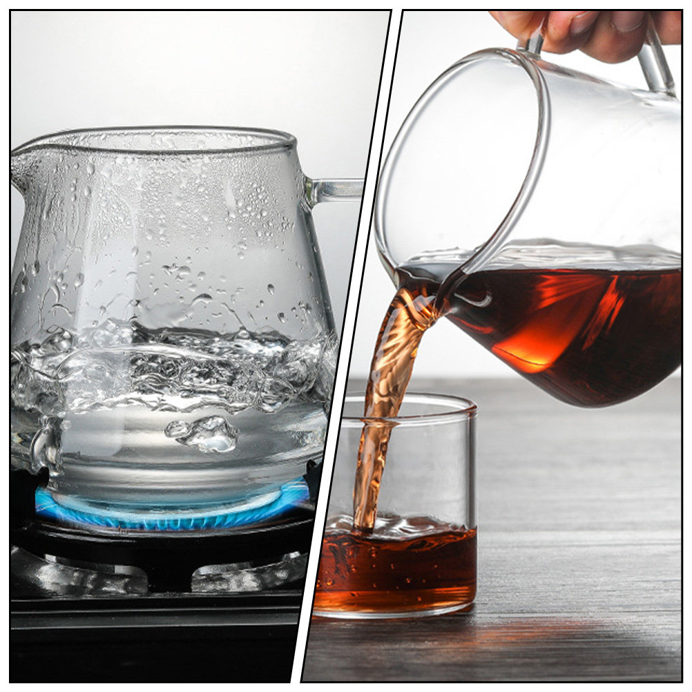 Coffee Tea Pots - 1個入り 650ml 高透明ガラスケトル 温冷飲料用 コーヒーポット ガラスティーポット