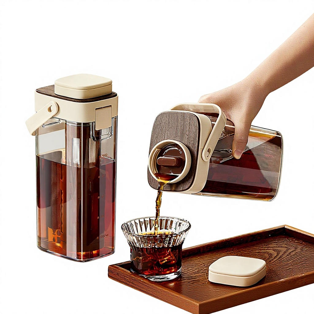Coffee Tea Pots - 大容量コーヒーコールドブリューポット コールドブリューフルーツティー 家庭用ケトル 飲料 食品グレード ブリューカップ