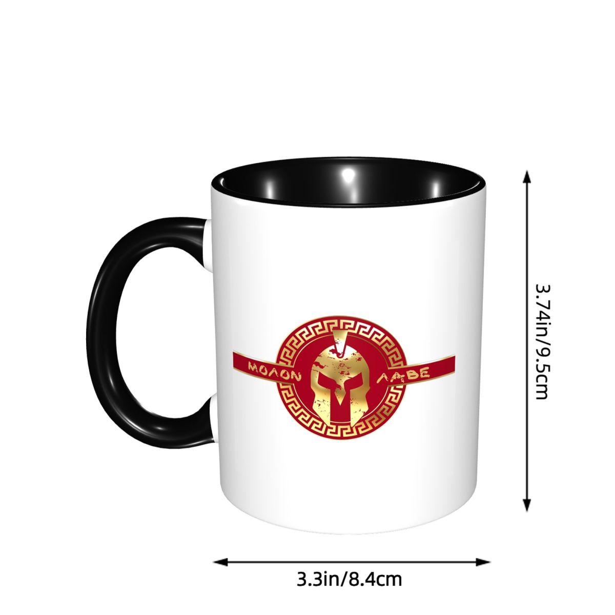 スパルタンスパルタ戦士ヘルメットロゴマグ面白いセラミックコー - Coffee Tea Logo のレビューと価格