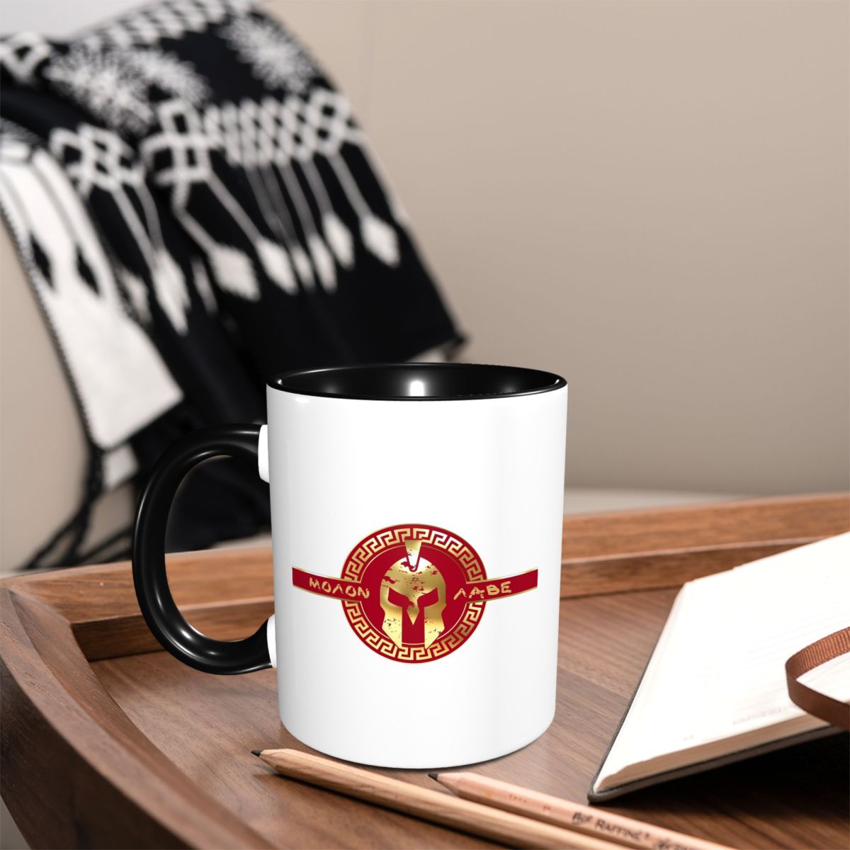 スパルタンスパルタ戦士ヘルメットロゴマグ面白いセラミックコー - Coffee Tea Logo のレビューと価格