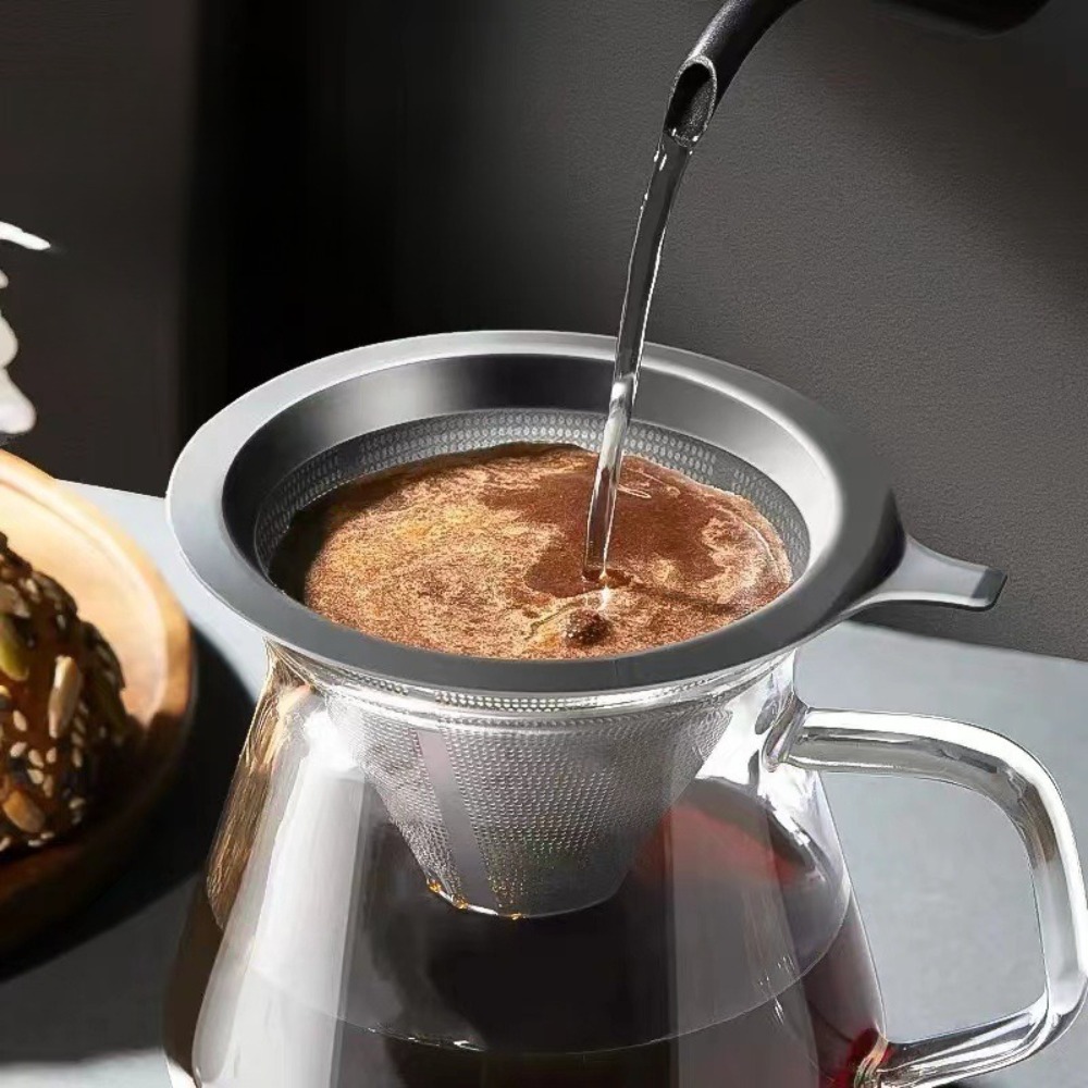 紙を使わない大型再利用可能なコーヒーフィルターストレーナー - Coffee & Tea Restaurant のレビューと価格
