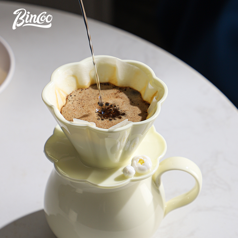 Bincoo-ドリッパーフィルターカップセット、コーヒーメー - Coffee Tea Pots のレビューと価格