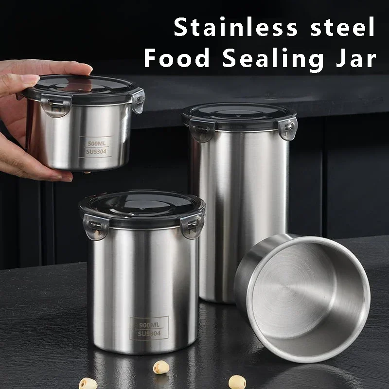 ステンレス製食品容器,密閉容器,コーヒー豆,スナック収納缶, - Coffee Tea Bean Leaf のレビューと価格