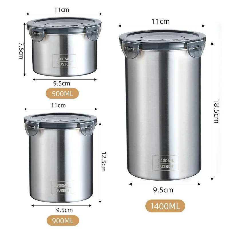 ステンレス製食品容器,密閉容器,コーヒー豆,スナック収納缶, - Coffee Tea Bean Leaf のレビューと価格