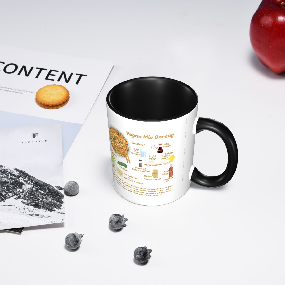 ミエゴレンインドミーインドネシアレシピビーガンマグ面白いセラ - Coffee Tea Recipe のレビューと価格