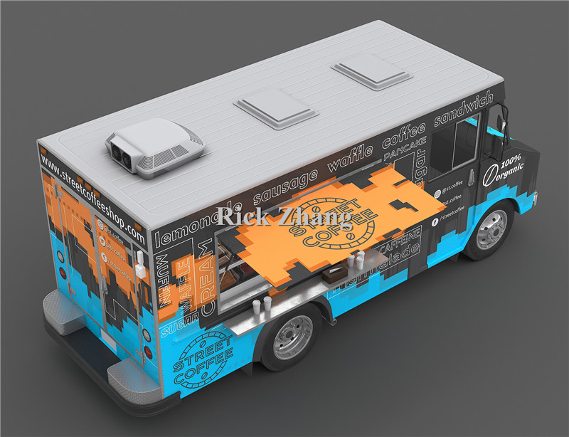 モバイル電気自動車フードトラック、ケータリングトレーラー、キ - Coffee Tea Vendor のレビューと価格