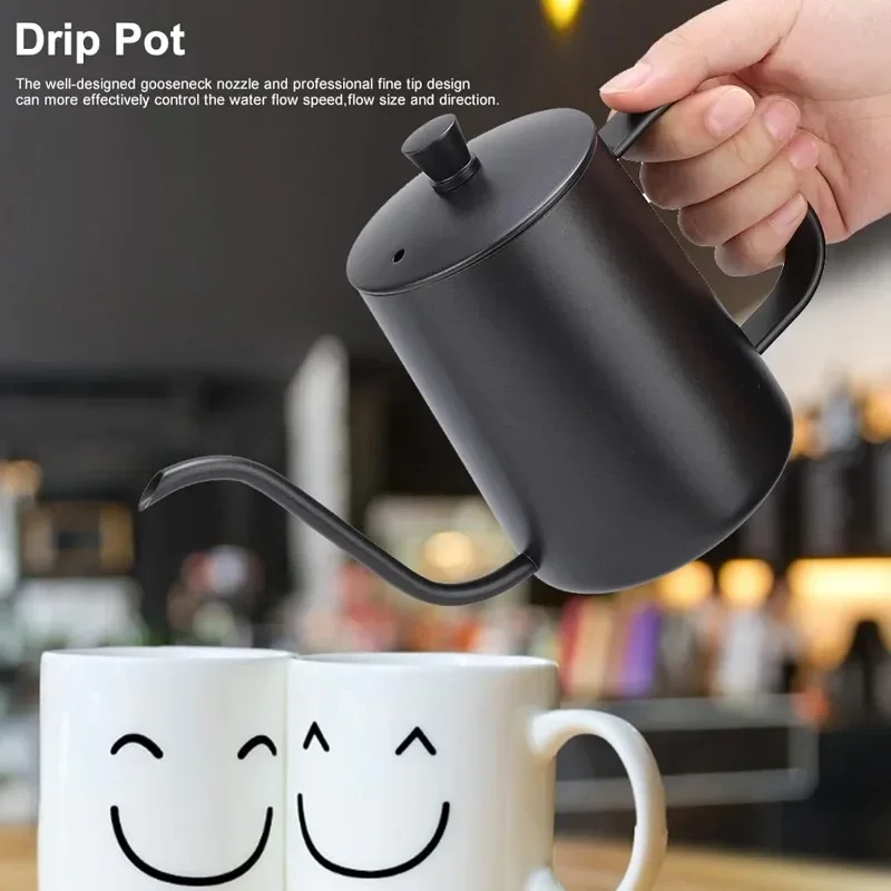 350/600 ミリリットルステンレス鋼ドリップケトルスワン - Coffee Tea Pots のレビューと価格