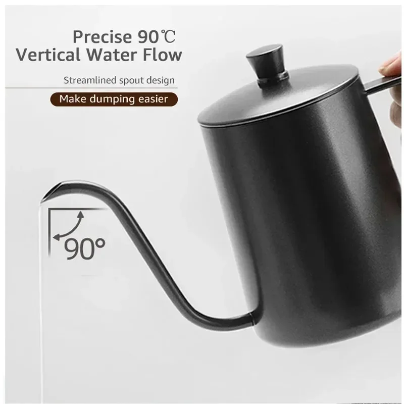 350/600 ミリリットルステンレス鋼ドリップケトルスワン - Coffee Tea Pots のレビューと価格