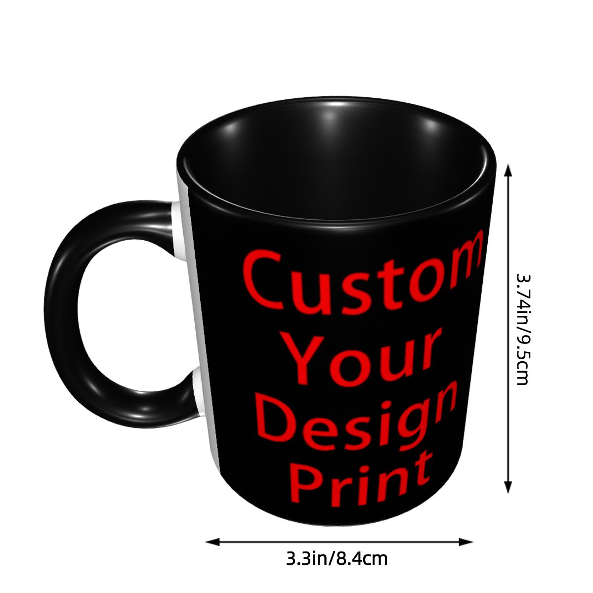オリジナルデザインのカスタムコーヒーマグカップ DIY カス - Coffee Tea Logo のレビューと価格