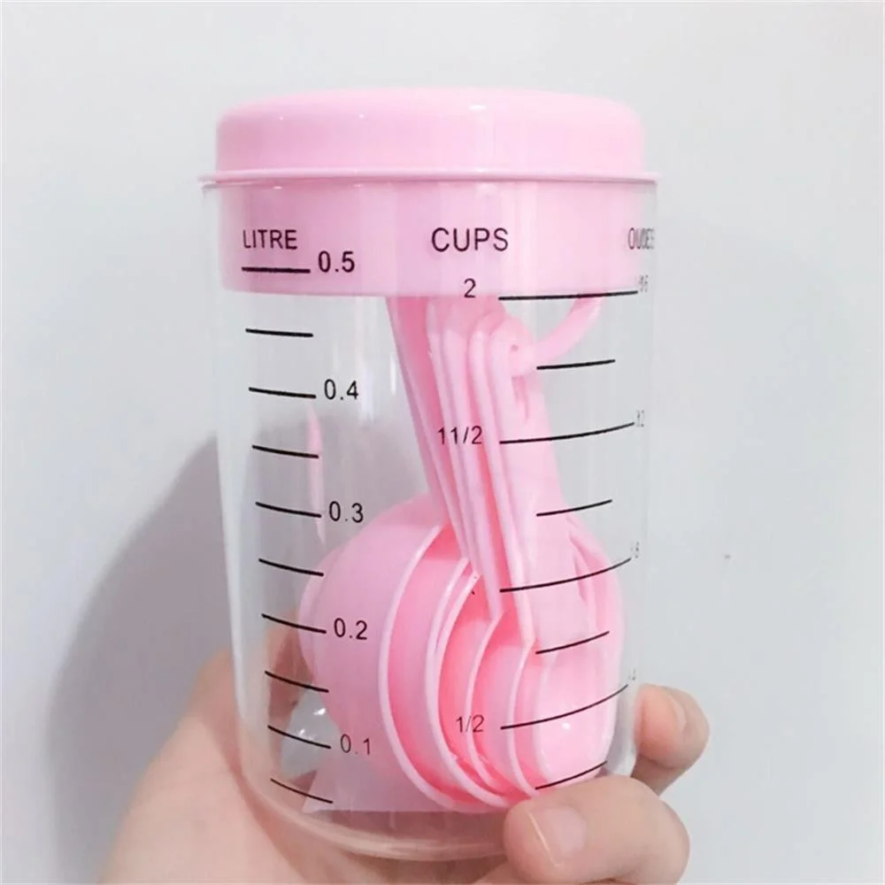 7 ピース/セットプラスチック計量カップとスプーン紅茶コーヒ - Tea Coffee Utensils のレビューと価格