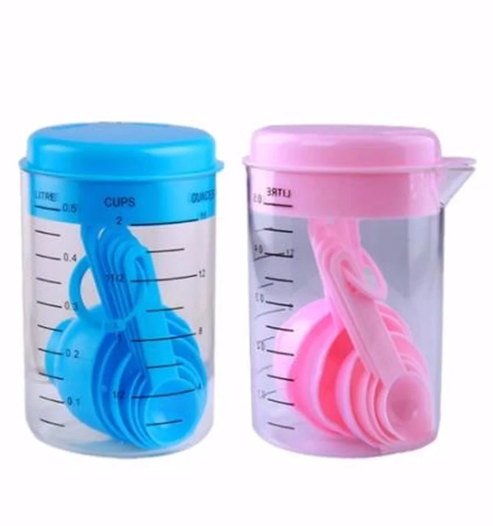 7 ピース/セットプラスチック計量カップとスプーン紅茶コーヒ - Tea Coffee Utensils のレビューと価格