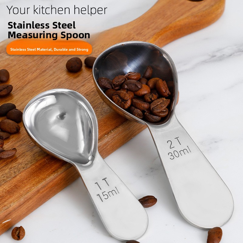 厚みのあるステンレス製コーヒースプーン 15ml 30ml  - Tea Coffee Utensils のレビューと価格
