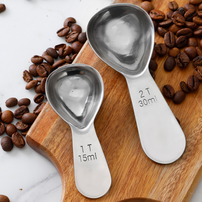 厚みのあるステンレス製コーヒースプーン 15ml 30ml  - Tea Coffee Utensils のレビューと価格