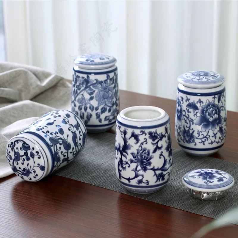 健康的な中国の宮殿,白い磁器のティーキャディ,ポータブル,セ - Coffee Tea In Chinese のレビューと価格