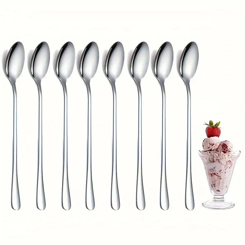 ステンレススチール 1/10 個 ロングハンドルスプーンセッ - Tea Coffee Utensils のレビューと価格