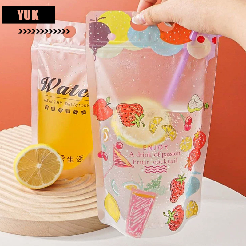 ジュース、コーヒー、ミルクティー用の透明飲料包装袋のカスタム - Coffee Tea Milk のレビューと価格