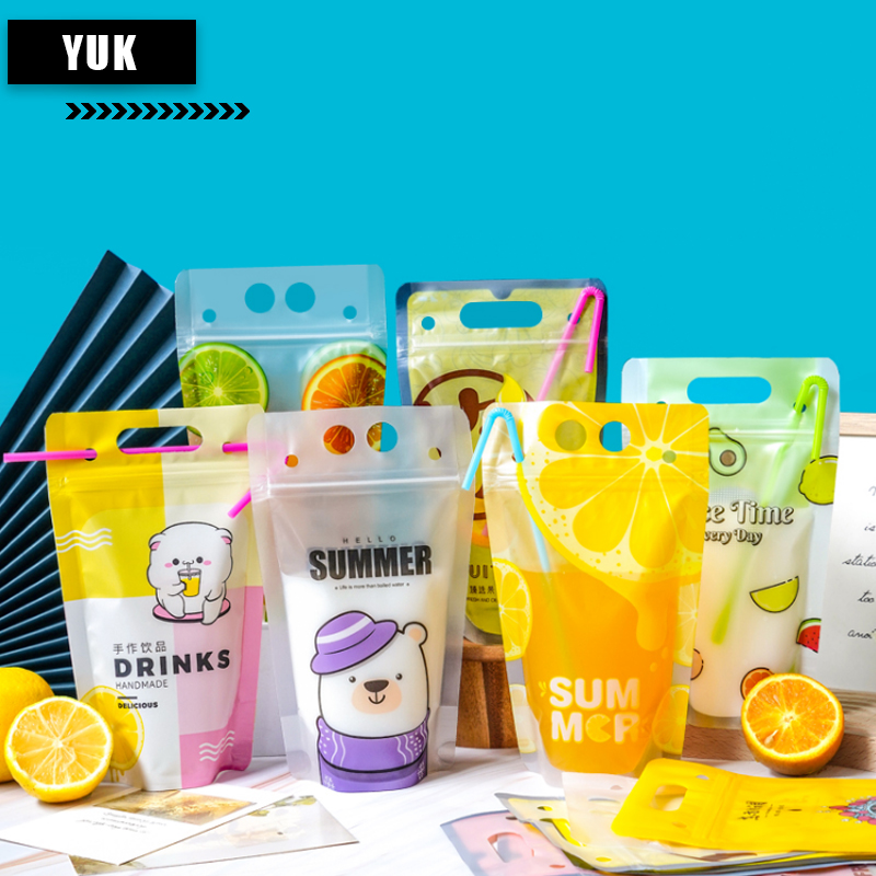 ジュース、コーヒー、ミルクティー用の透明飲料包装袋のカスタム - Coffee Tea Milk のレビューと価格