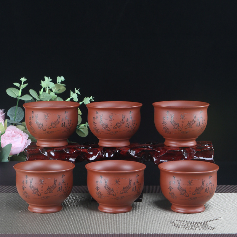中国宜興紫粘土ティーカップコーヒーカップウーロン茶手作りブテ - Coffee Tea In Chinese のレビューと価格