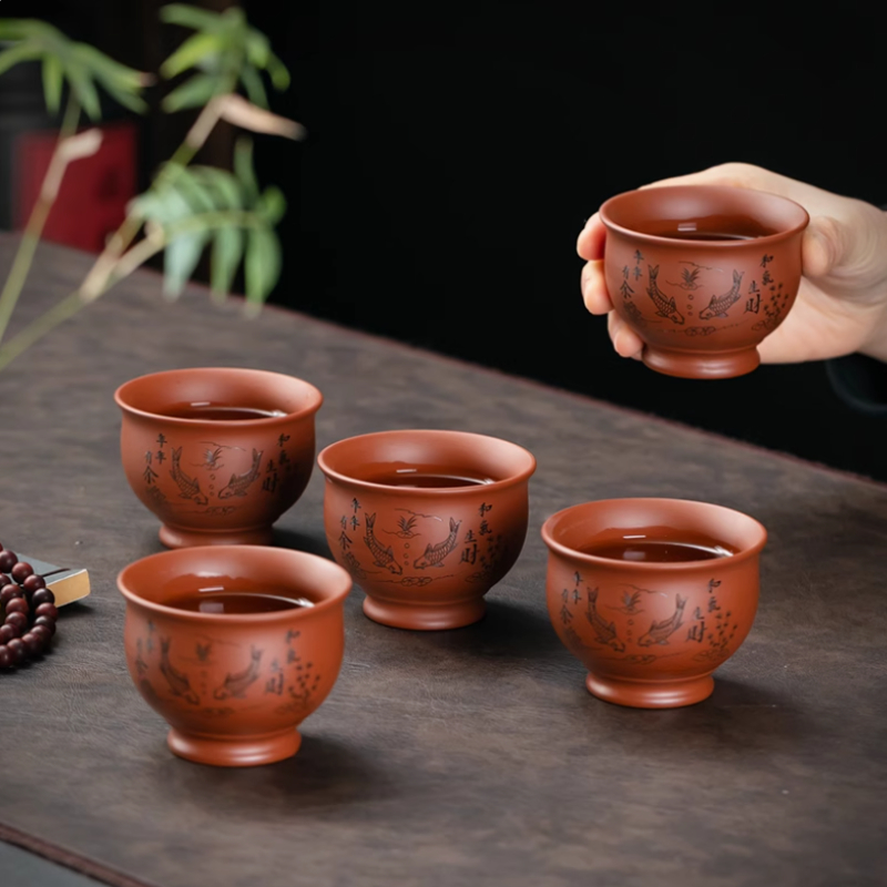 中国宜興紫粘土ティーカップコーヒーカップウーロン茶手作りブテ - Coffee Tea In Chinese のレビューと価格