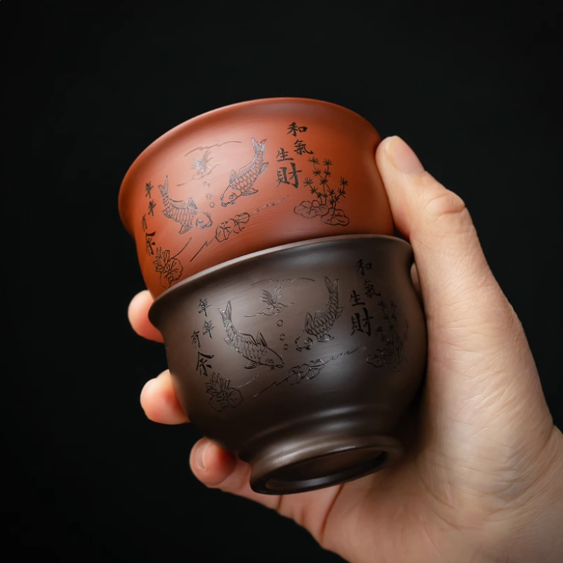 中国宜興紫粘土ティーカップコーヒーカップウーロン茶手作りブテ - Coffee Tea In Chinese のレビューと価格