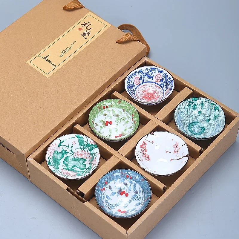 6 個中国家庭用茶器青と白の磁器ティーセット手描きカッププー - Coffee Tea In Chinese のレビューと価格