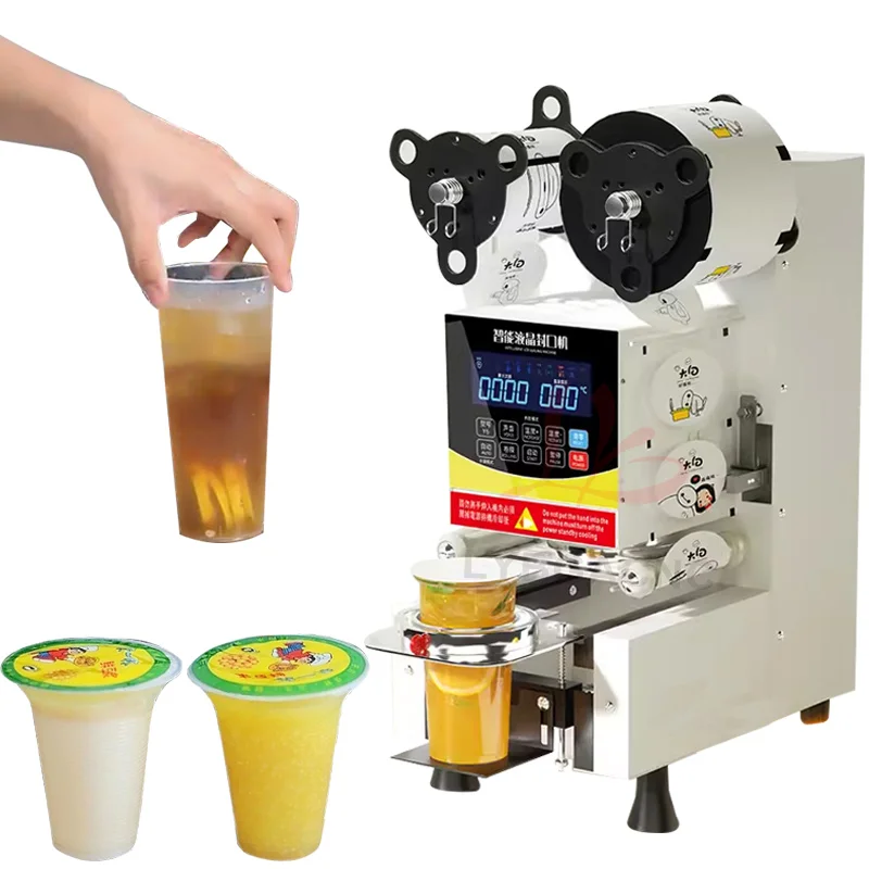 LYプラスチック製紙コップシーリングマシン、ミルクティー、コ - Coffee Tea Milk のレビューと価格