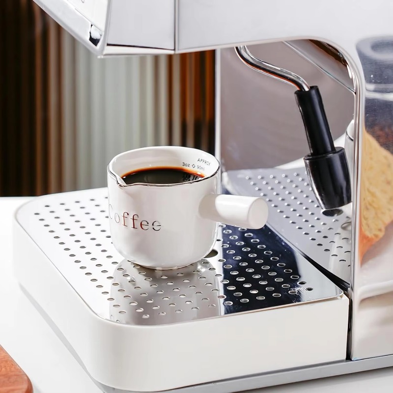 ハンドル付きミニセラミックコーヒーカップ,V字型注ぎ口,ミル - Coffee Tea Milk のレビューと価格