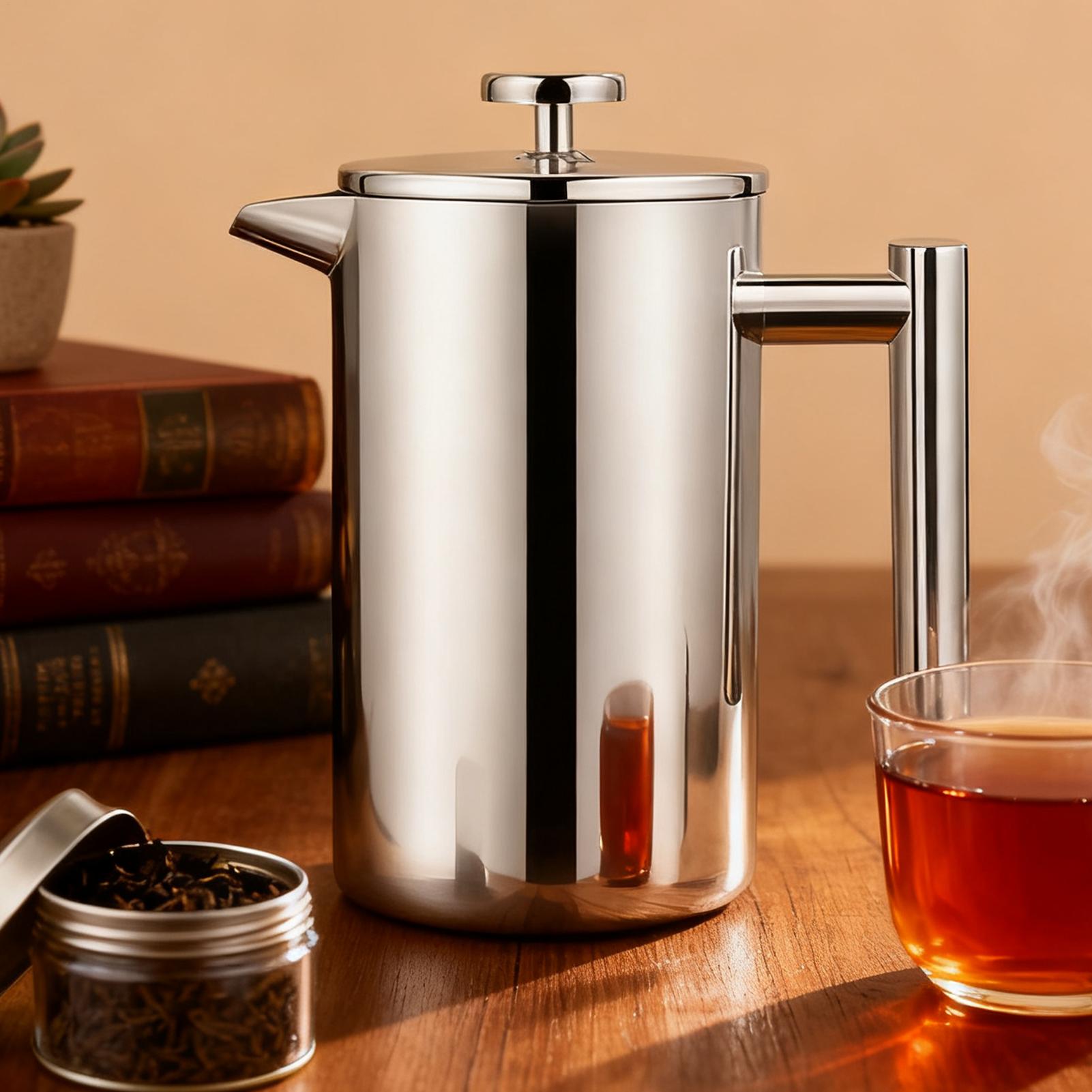 コーヒープレスポットフィルターシステム耐熱コールドブリューテ - Coffee Tea Pots のレビューと価格