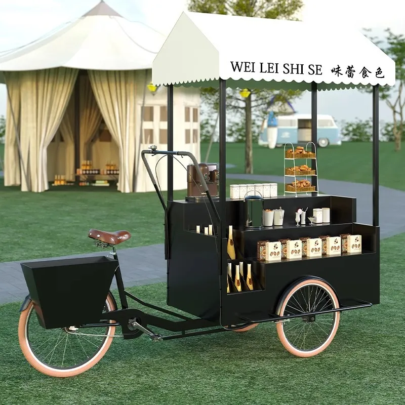 モバイル三輪車ディスプレイスタンド、クリエイティブな屋台、コ - Coffee Tea Vendor のレビューと価格