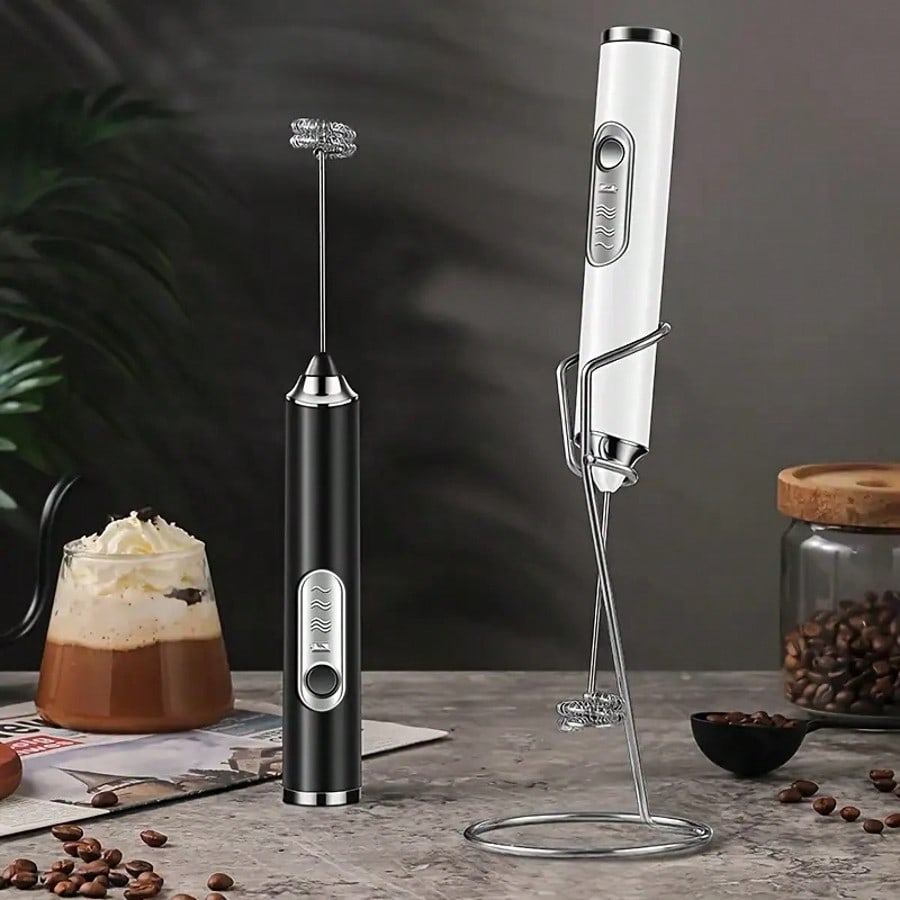 1パック入りハンドヘルド電動ミキサー、卵ビーター、ミルク泡立 - Coffee Tea Milk のレビューと価格
