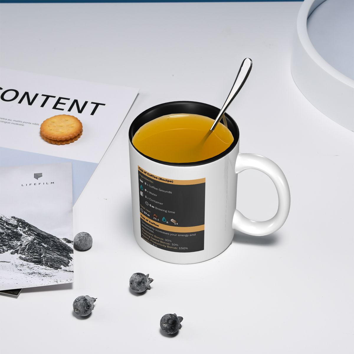 カップオブコーヒー（レシピ）マグカップ 面白いセラミックコー - Coffee Tea Recipe のレビューと価格