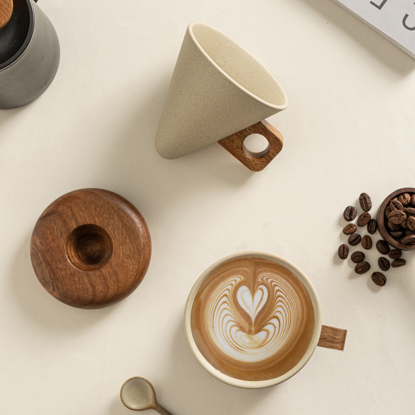 JUSTINLAU 250ML ヴィンテージセラミックコーヒ - Tea Coffee Utensils のレビューと価格
