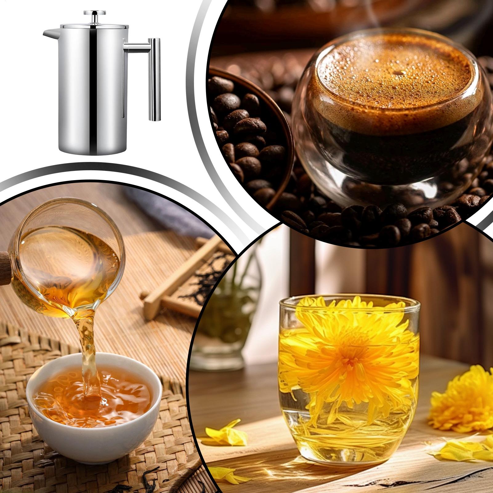コーヒーメーカー プレスポット 滑り止めグリップ 耐熱性 コ - Coffee Tea Pots のレビューと価格