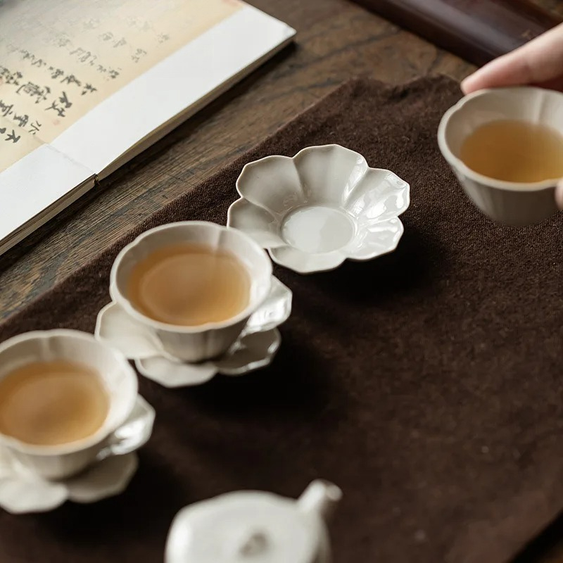 植物灰ひまわりコースター高級コーヒーカップ用ベース家庭用断熱 - Coffee Tea In Chinese のレビューと価格