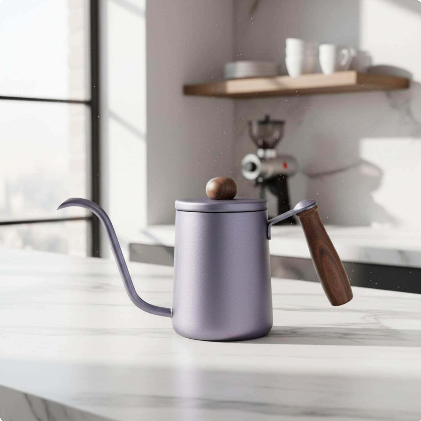 和風コーヒーケトル 木製ハンドル 耐熱ポット お茶とコーヒー - Coffee Tea Pots のレビューと価格
