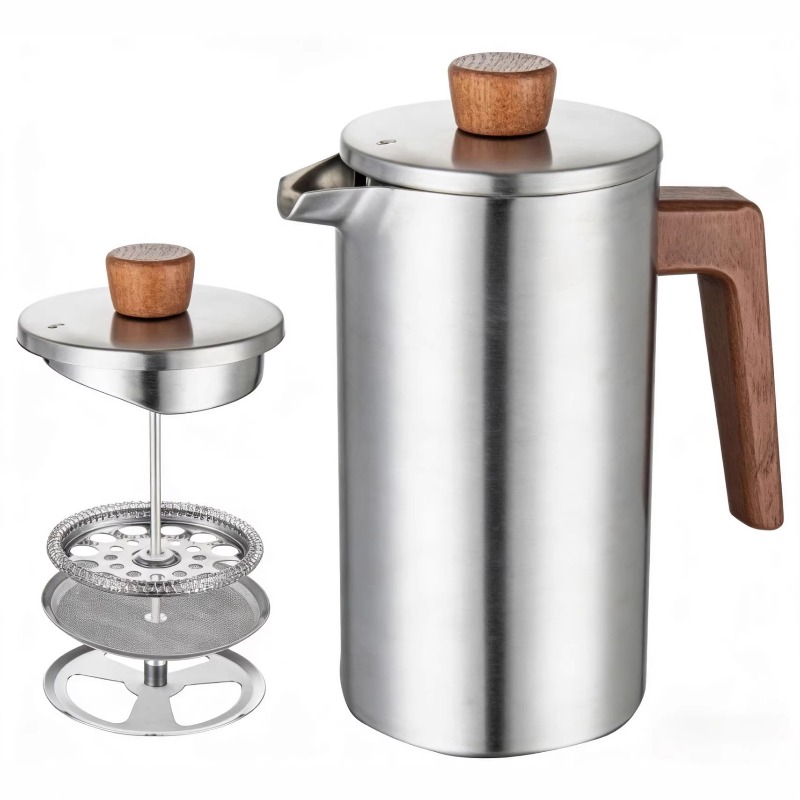 JUSTINLAU 1000ml ステンレス鋼フレンチプレス - Coffee Tea Pots のレビューと価格