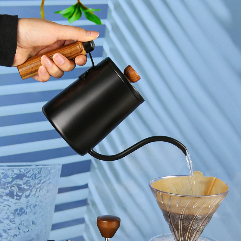 ステンレス製グースネックケトル注ぎ口、コーヒーポット、牛乳泡 - Coffee Tea Pots のレビューと価格