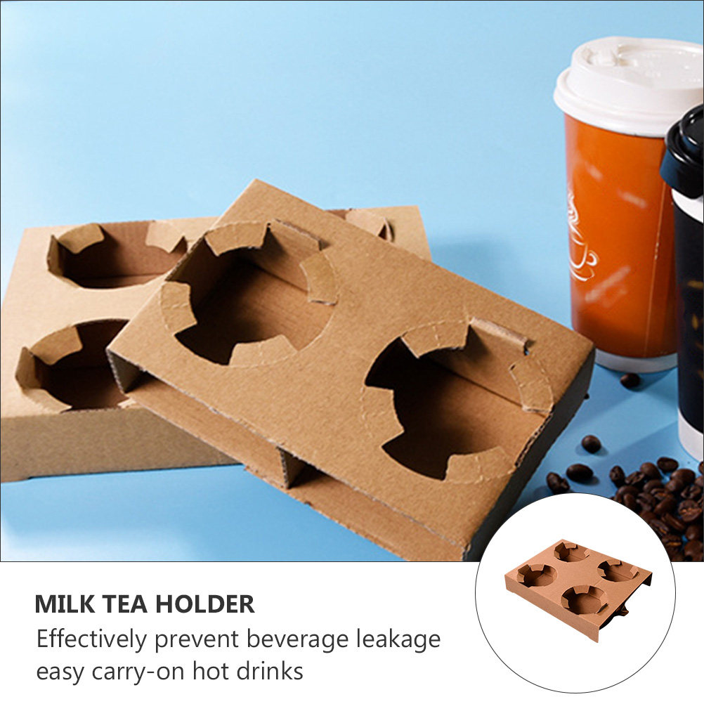 10 個環境に優しい生分解性紙ドリンクキャリアトレイコーヒー - Coffee Tea Milk のレビューと価格