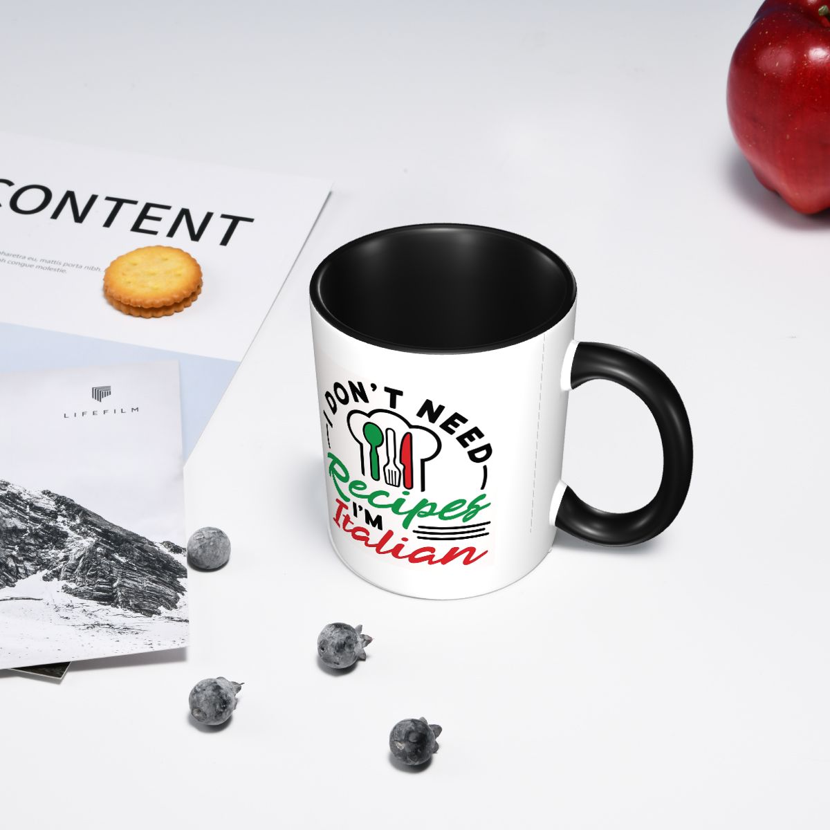 レシピはいらない、私はイタリア人です。パスタマグ、面白いセラ - Coffee Tea Recipe のレビューと価格