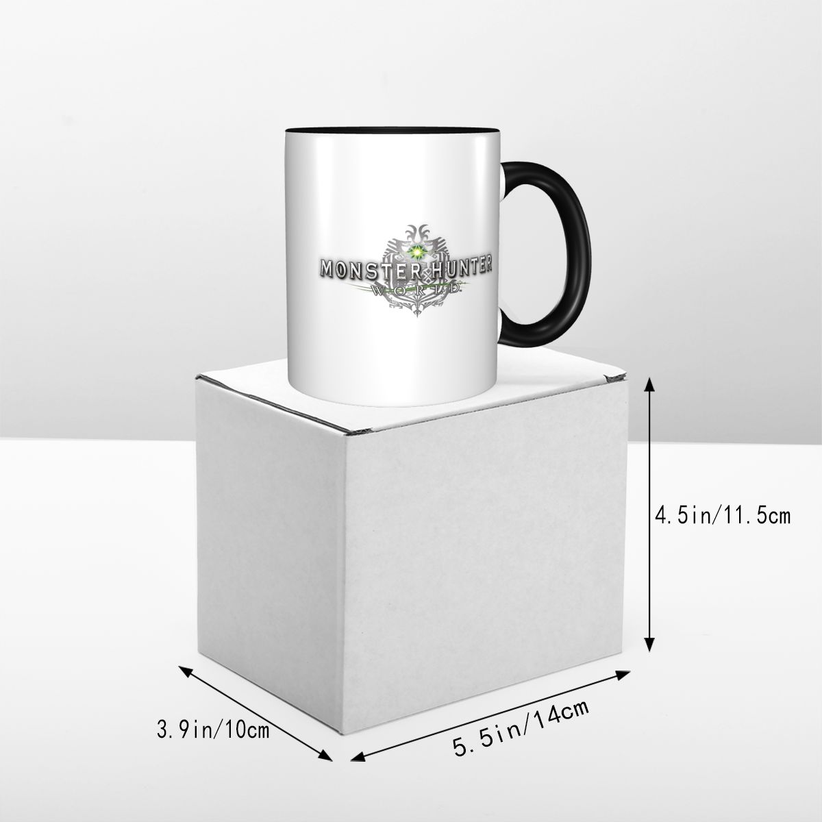 モンスターハンターワールドロゴマグ面白いセラミックコーヒーカ - Coffee Tea Logo のレビューと価格