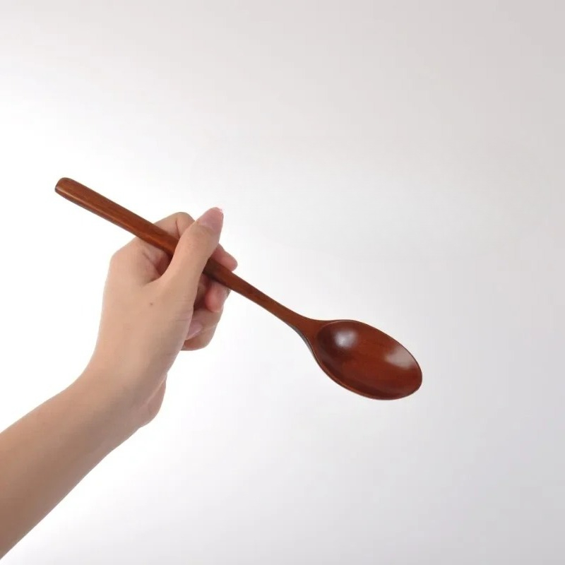 1/2Pc 木製スプーン食器キッチンスープティースプーンケー - Tea Coffee Utensils のレビューと価格