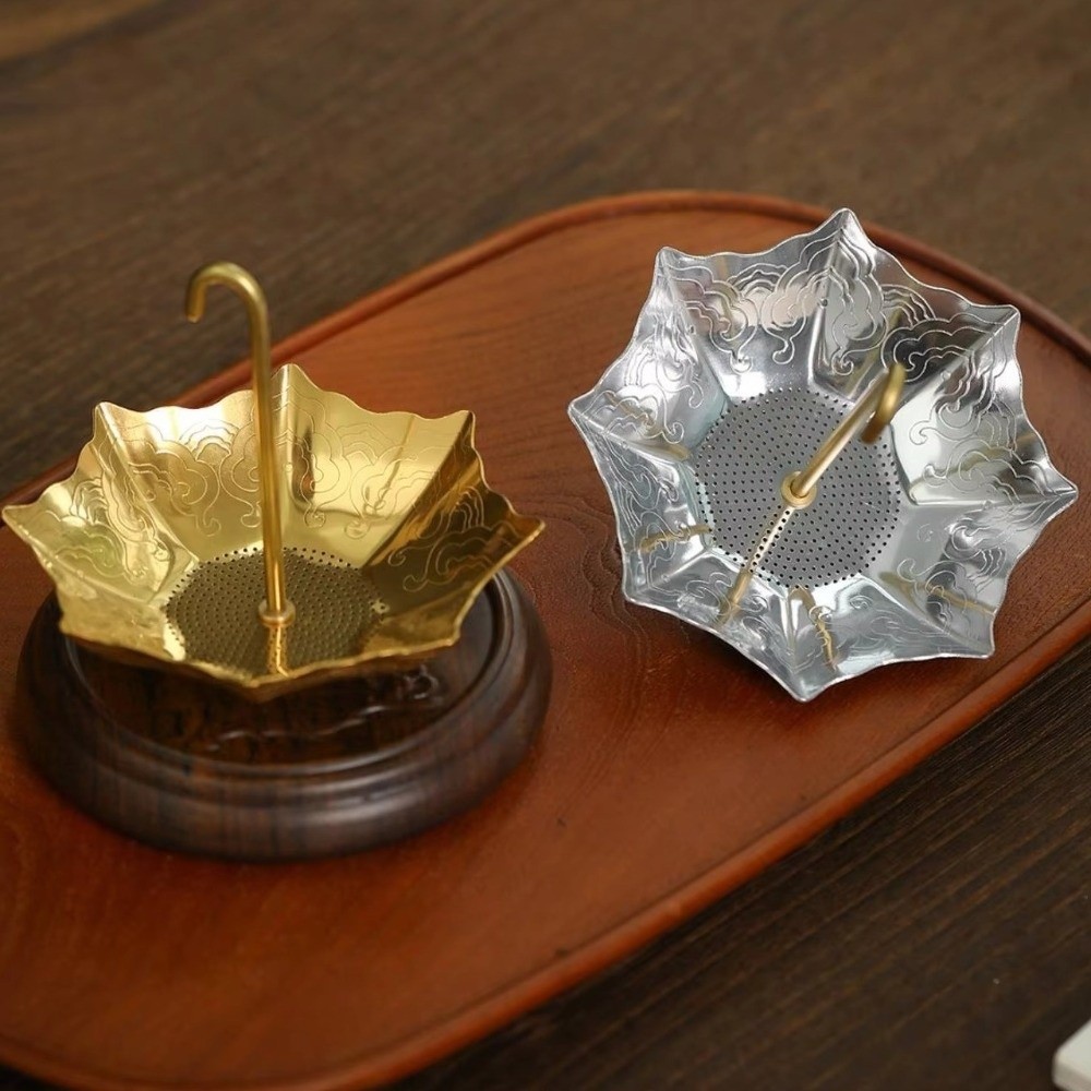 ステンレス製傘型茶こし 伝統的な中国風茶こし 細かいメッシュ - Coffee Tea In Chinese のレビューと価格