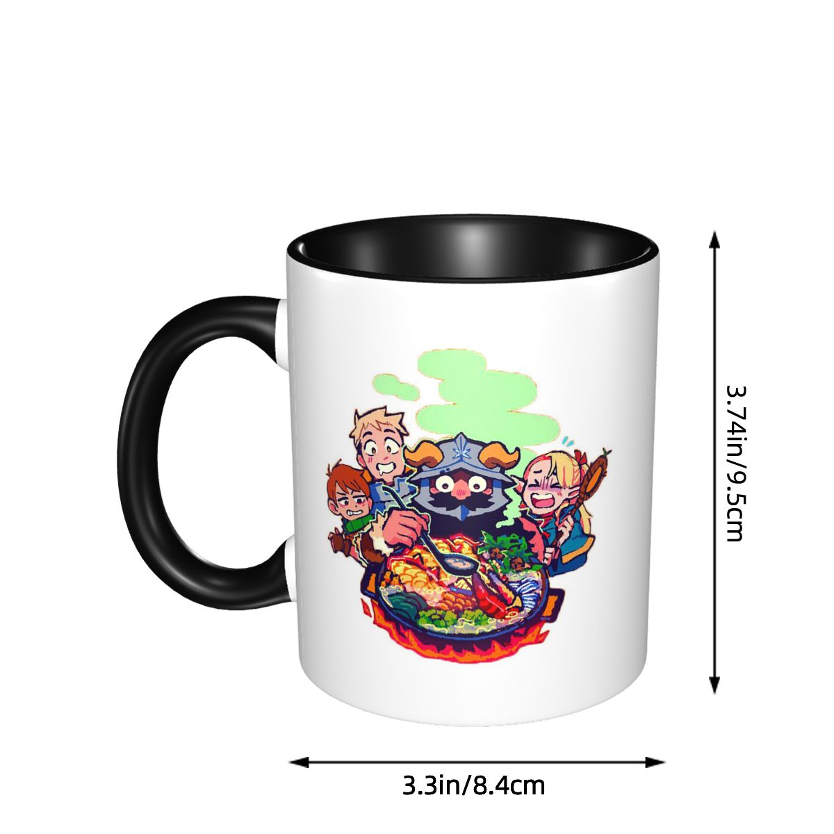 戦士おいしいダンジョンレシピが入った面白いセラミックコーヒー - Coffee Tea Recipe のレビューと価格