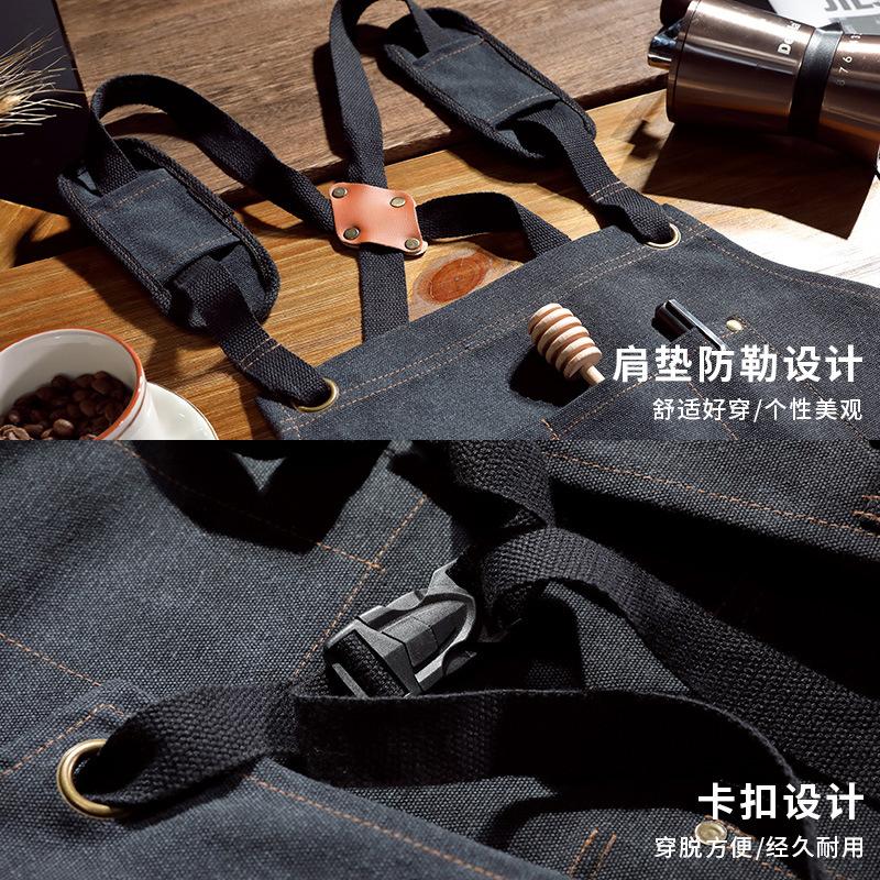 ハイエンドコーヒーショップ用のカスタマイズされたロゴ入りエプ - Coffee Tea Logo のレビューと価格