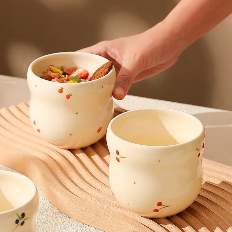 エンボス加工の手持ちコーヒーマグ、高級飲料用具、精巧なラテセ - Tea Coffee Utensils のレビューと価格