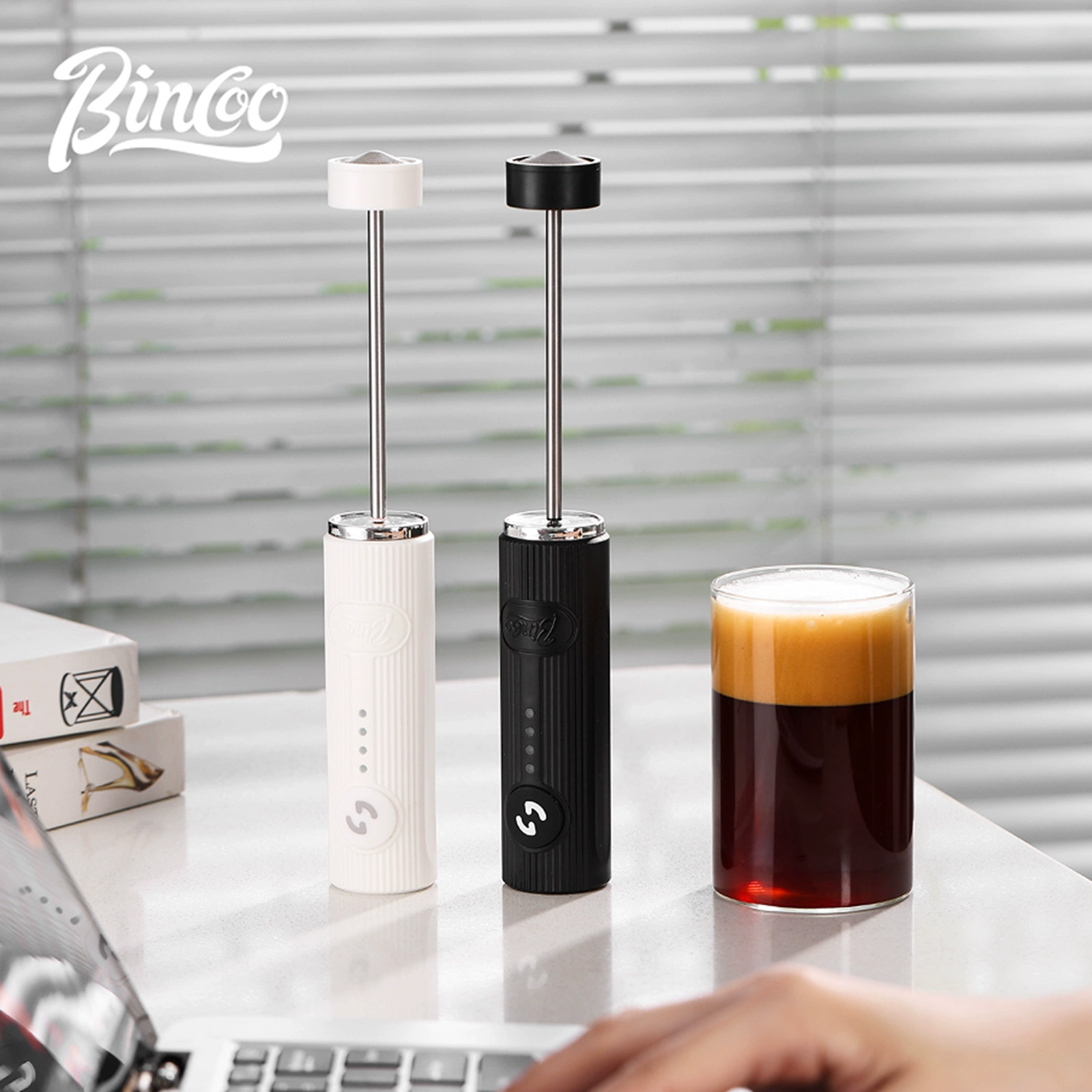 BINCOO 電気コーヒー泡立て器 USB 充電式 2 スピ - Coffee Tea Milk のレビューと価格