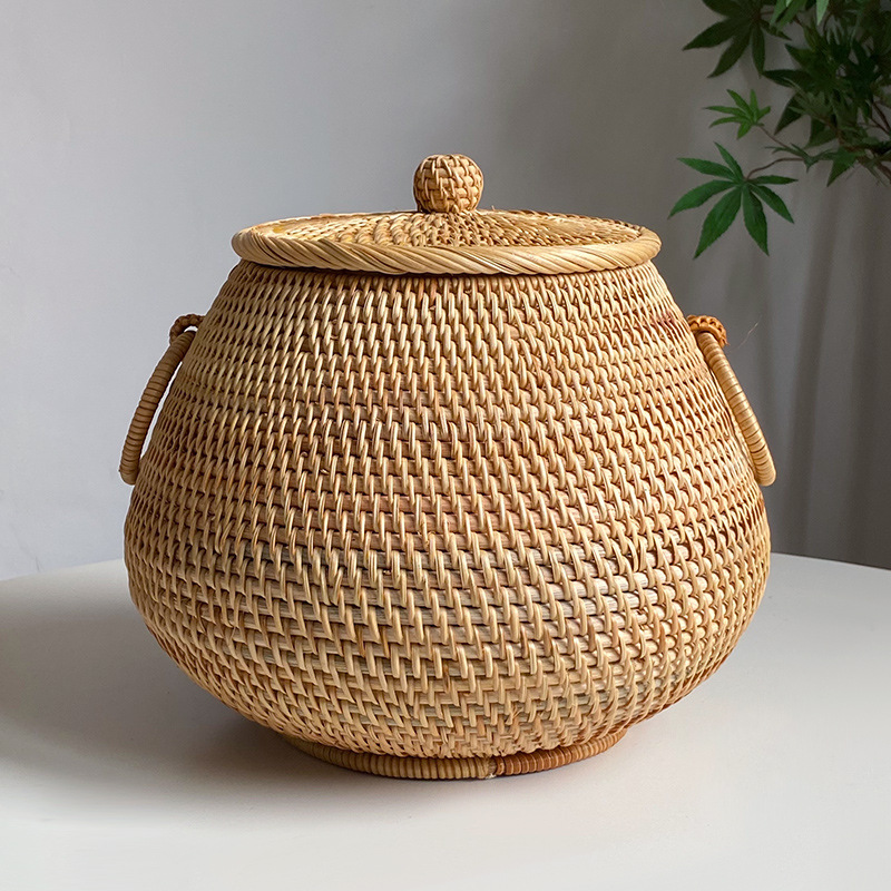 ベトナム純粋な手作り秋籐織りラウンドコーヒーテーブルデスクト - Vietnam Coffee Tea のレビューと価格