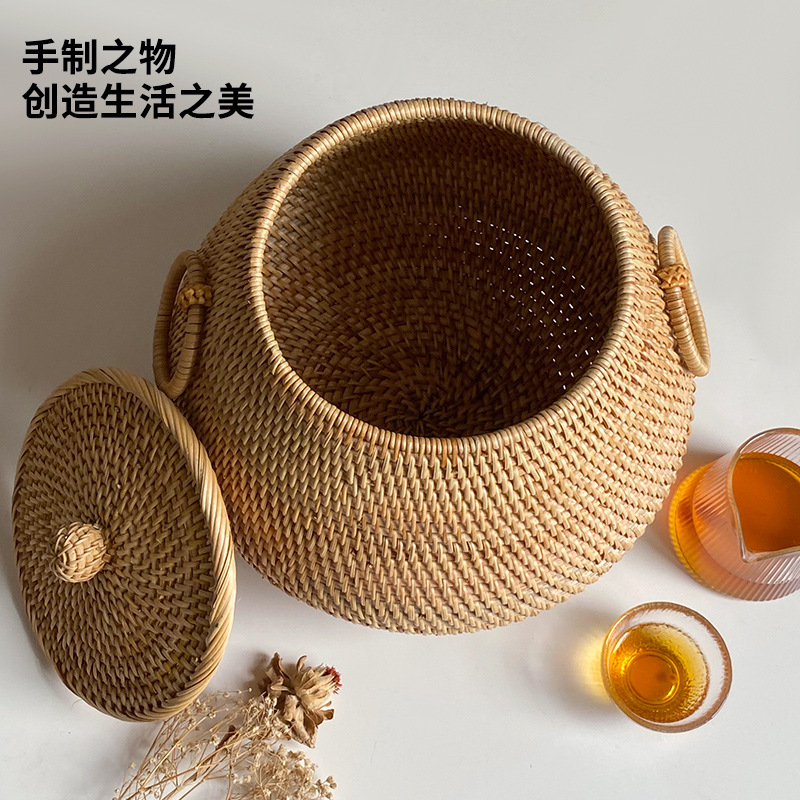 ベトナム純粋な手作り秋籐織りラウンドコーヒーテーブルデスクト - Vietnam Coffee Tea のレビューと価格